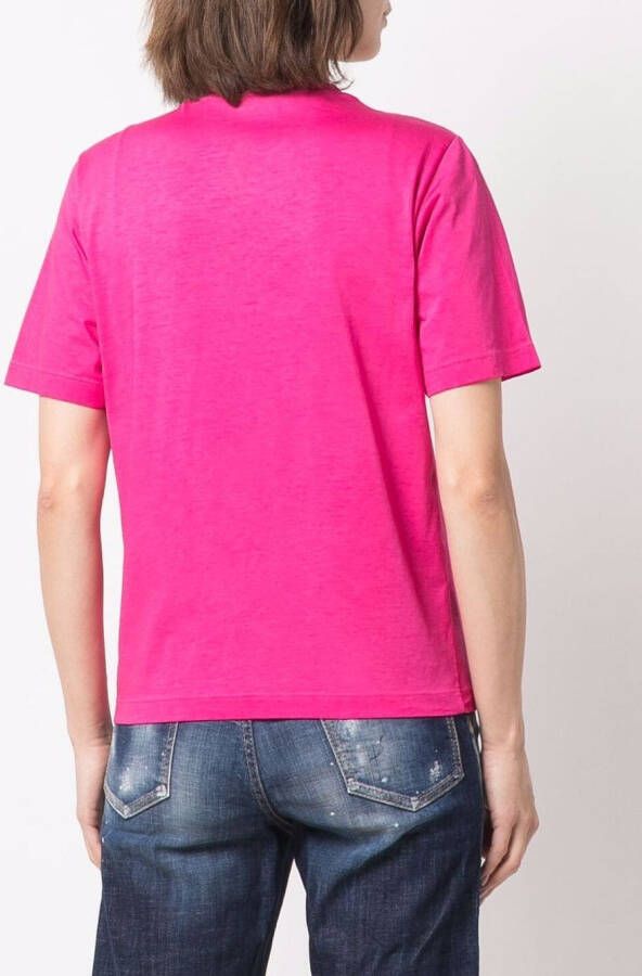 DSQUARED2 T-shirt met logoprint Roze