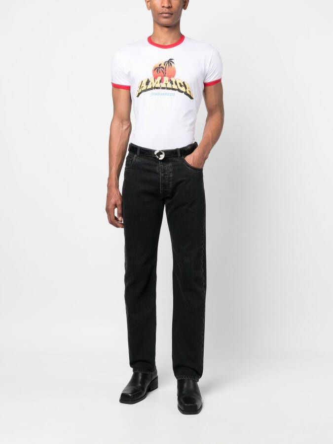 DSQUARED2 T-shirt met logoprint Wit