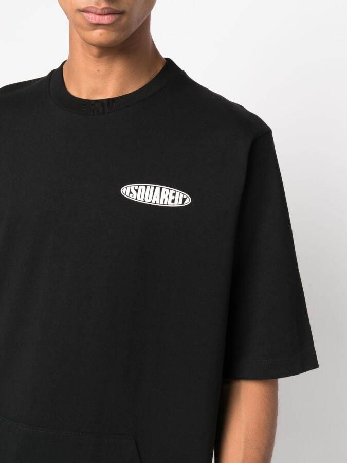 DSQUARED2 T-shirt met logoprint Zwart