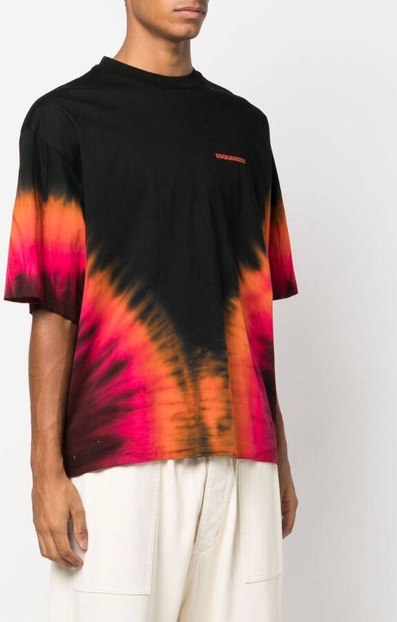 DSQUARED2 T-shirt met logoprint Zwart