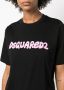 Dsquared2 T-shirt met logoprint Zwart - Thumbnail 4