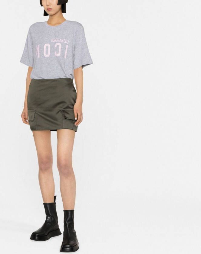 DSQUARED2 T-shirt met print Grijs