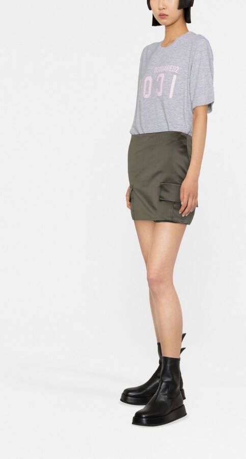 DSQUARED2 T-shirt met print Grijs