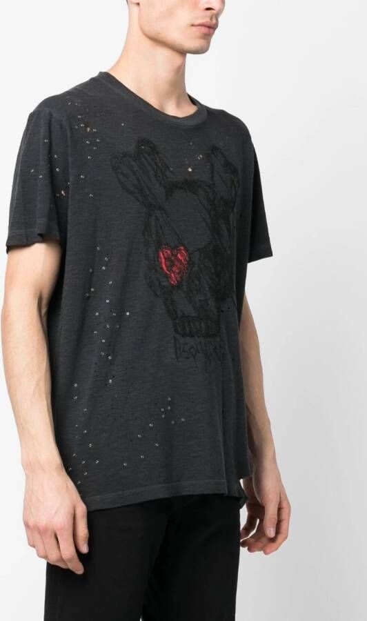DSQUARED2 T-shirt met print Grijs