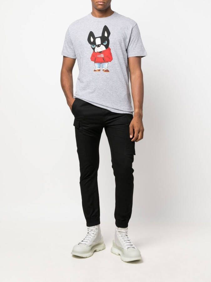 DSQUARED2 T-shirt met print Grijs