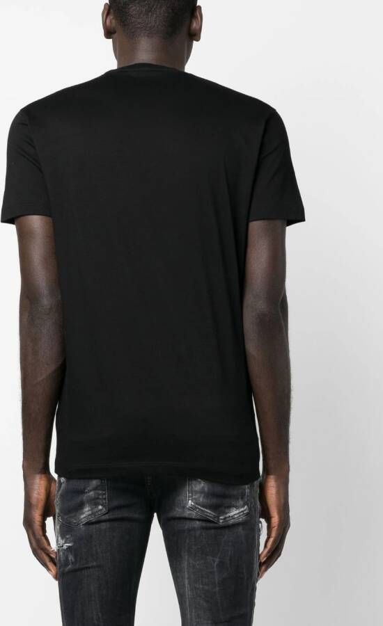 Dsquared2 T-shirt met print Zwart