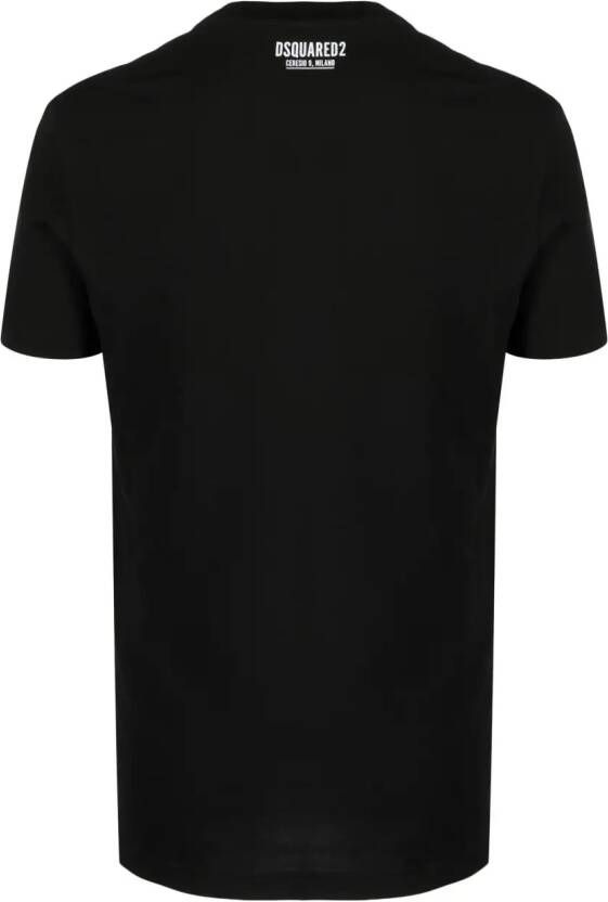 Dsquared2 T-shirt met ronde hals Zwart