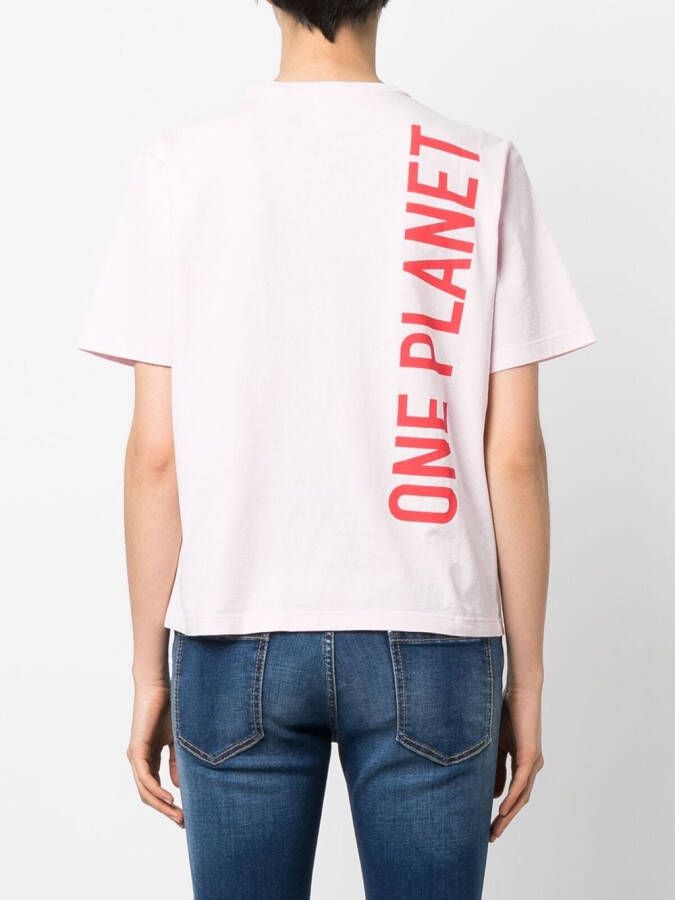 Dsquared2 T-shirt met tekst Roze