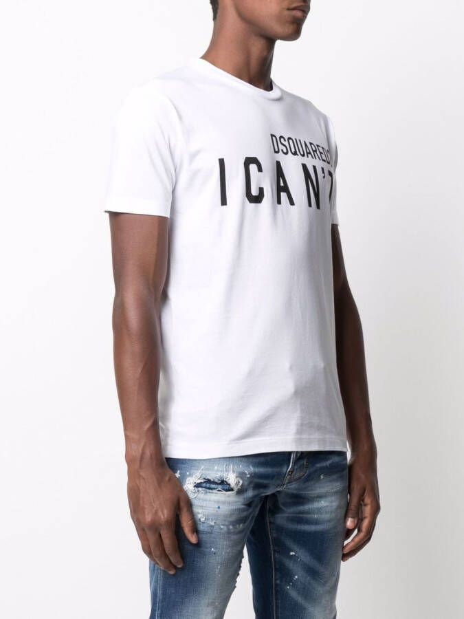 DSQUARED2 T-shirt met tekst Wit