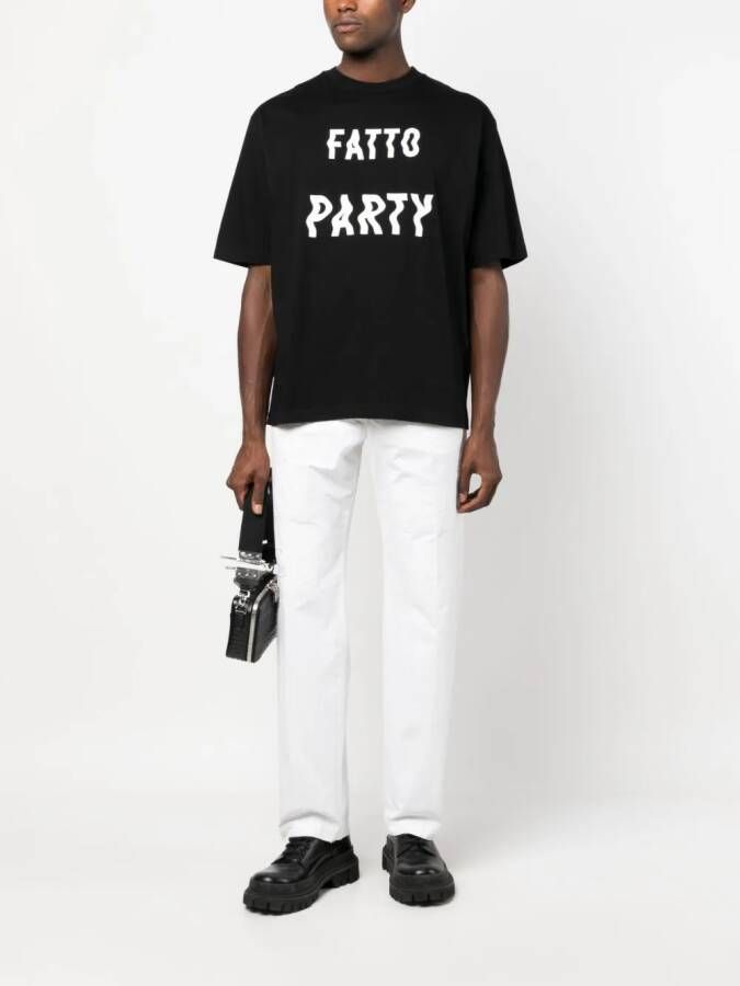 DSQUARED2 T-shirt met tekst Zwart