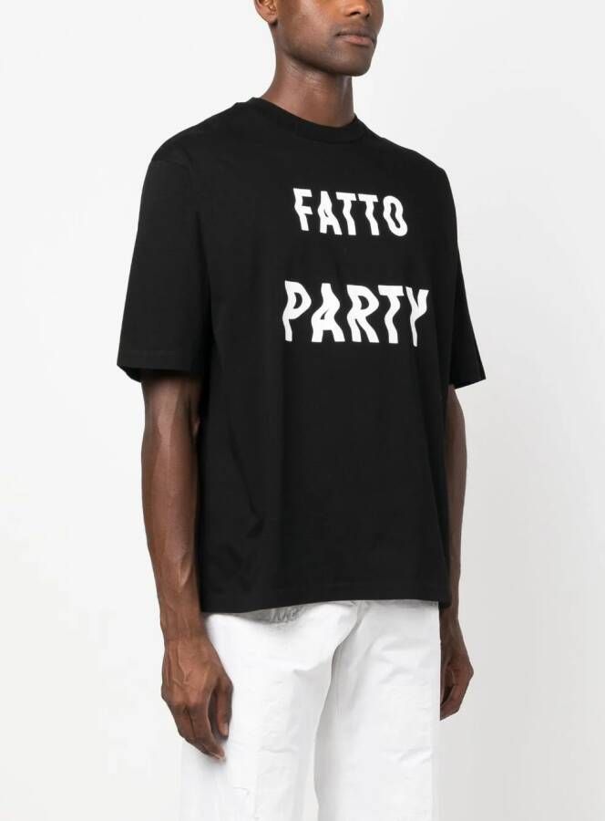 DSQUARED2 T-shirt met tekst Zwart