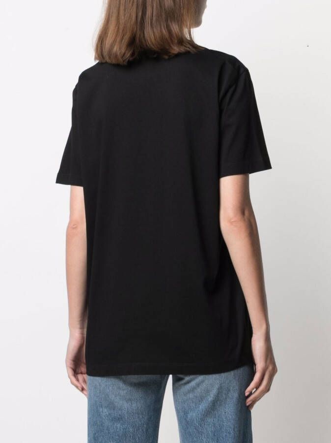 DSQUARED2 T-shirt met tekst Zwart