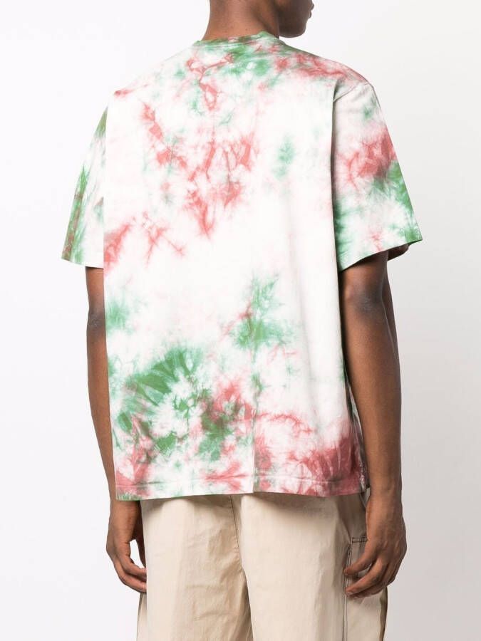 Dsquared2 T-shirt met tie-dye print Roze