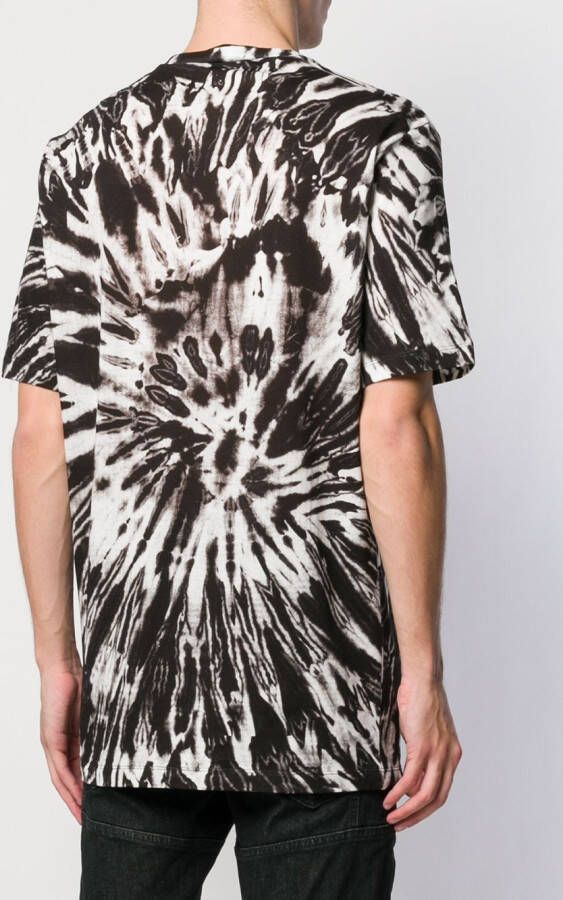 DSQUARED2 T-shirt met tie-dye print Bruin