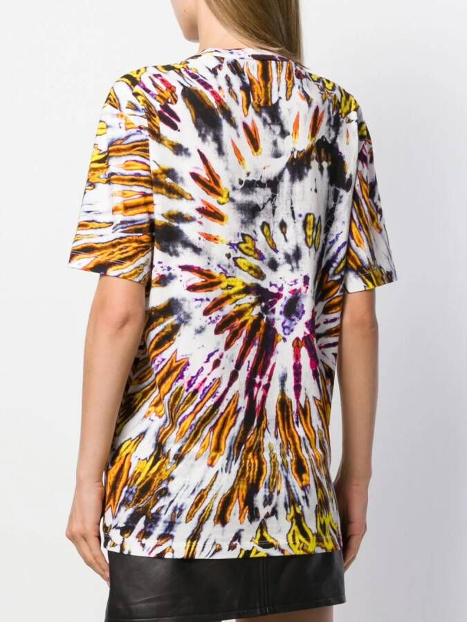DSQUARED2 T-shirt met tie-dye print Zwart