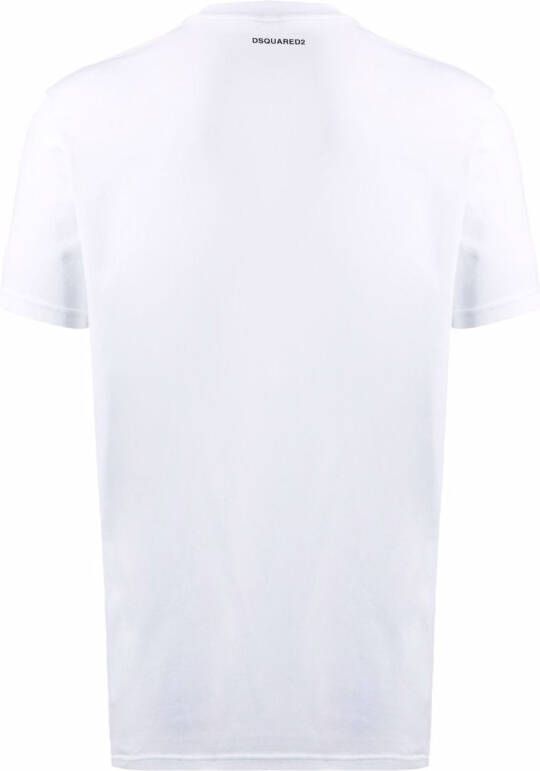 DSQUARED2 T-shirt met V-hals Wit