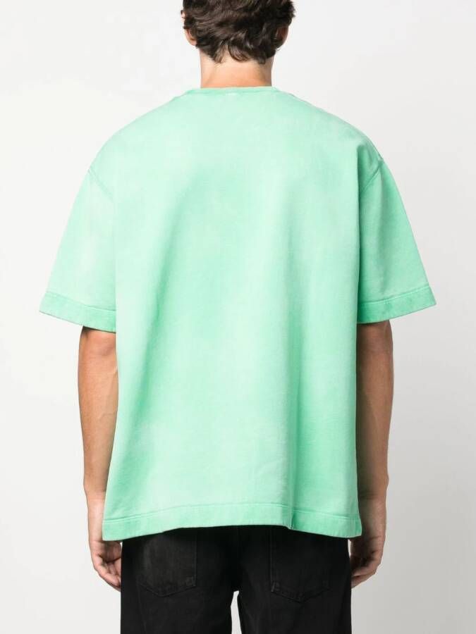 DSQUARED2 T-shirt met verlaagde schouders Groen