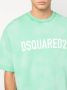 Dsquared2 T-shirt met verlaagde schouders Groen - Thumbnail 5