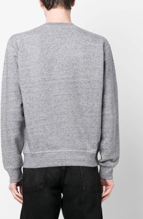 DSQUARED2 T-shirt verfraaid met kristallen Grijs