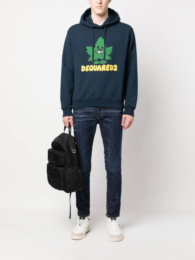 DSQUARED2 Jeans met tie-dye Blauw