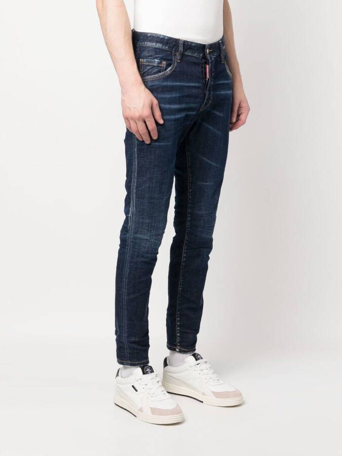 DSQUARED2 Jeans met tie-dye Blauw