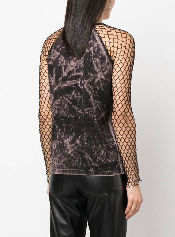 Dsquared2 Top met abstract patroon Paars