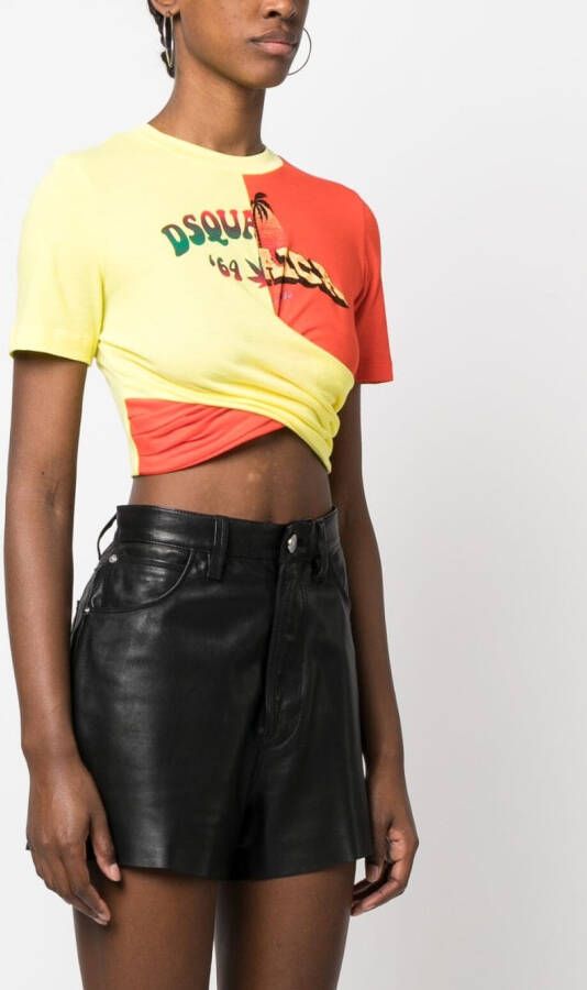 DSQUARED2 Top met logoprint Rood