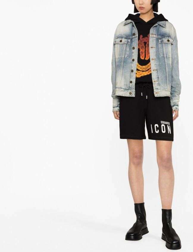 DSQUARED2 Trainingsbroek met logoprint Zwart