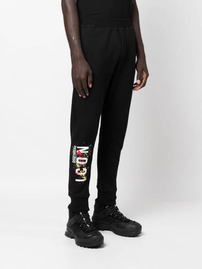 DSQUARED2 Trainingsbroek met logoprint Zwart