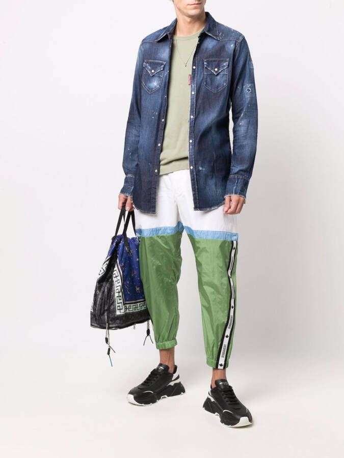 DSQUARED2 Trainingsbroek met toelopende pijpen Wit