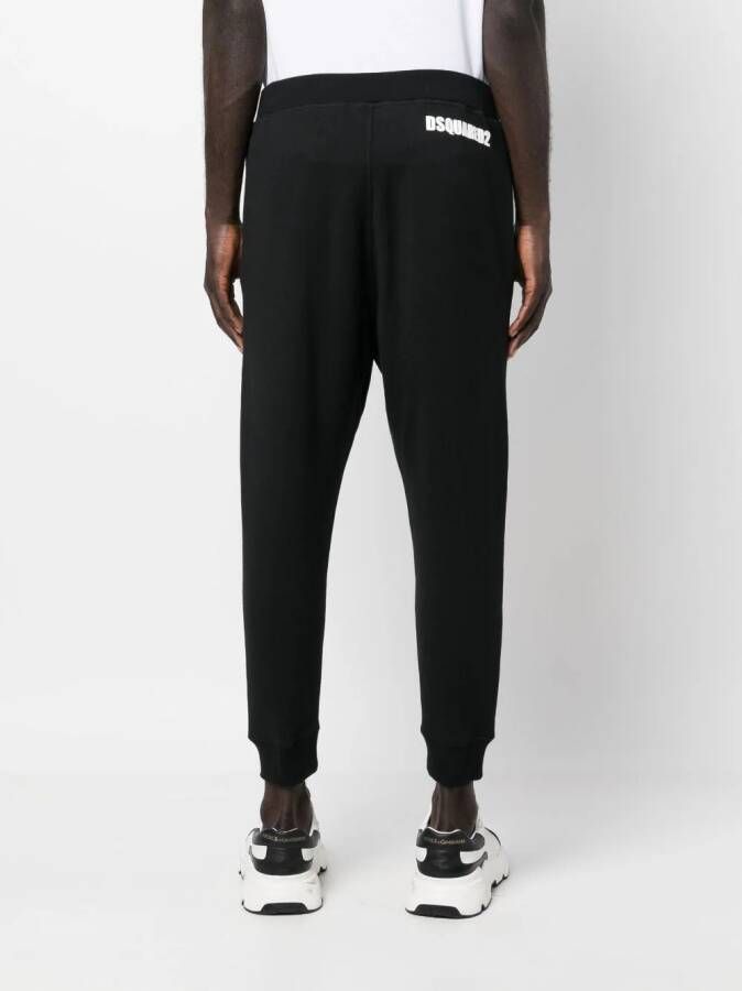 DSQUARED2 Trainingsbroek met toelopende pijpen Zwart