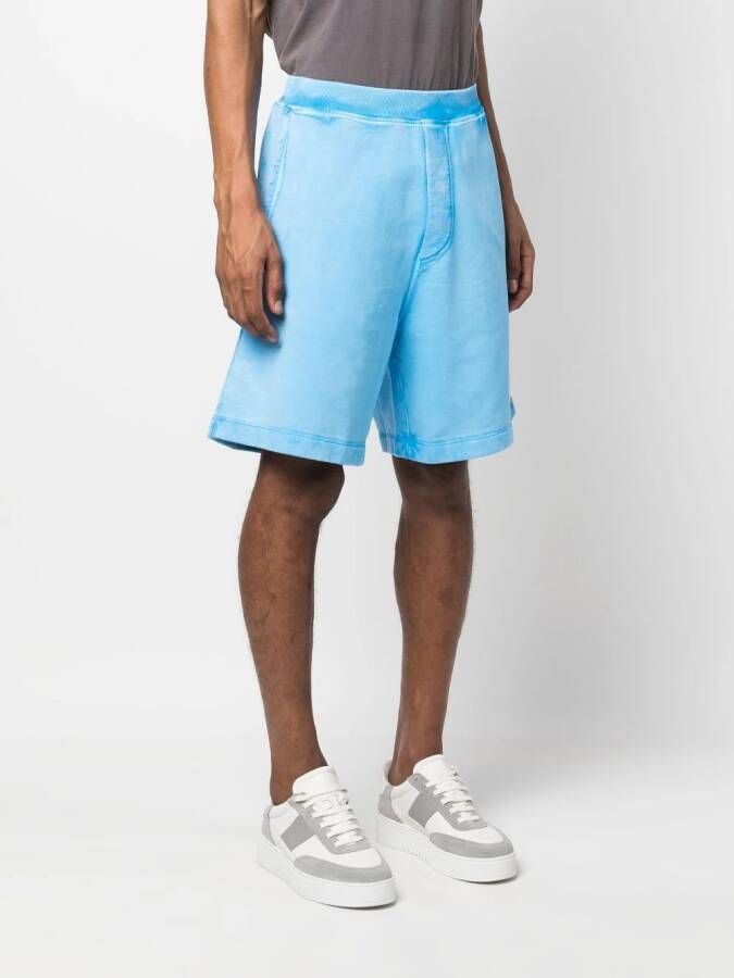 DSQUARED2 Trainingsshorts met logoprint Blauw