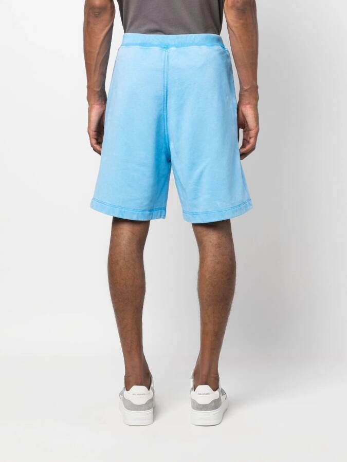 DSQUARED2 Trainingsshorts met logoprint Blauw