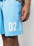 DSQUARED2 Trainingsshorts met logoprint Blauw - Thumbnail 5