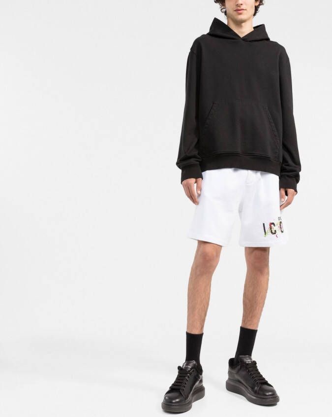 DSQUARED2 Trainingsshorts met tekst Wit