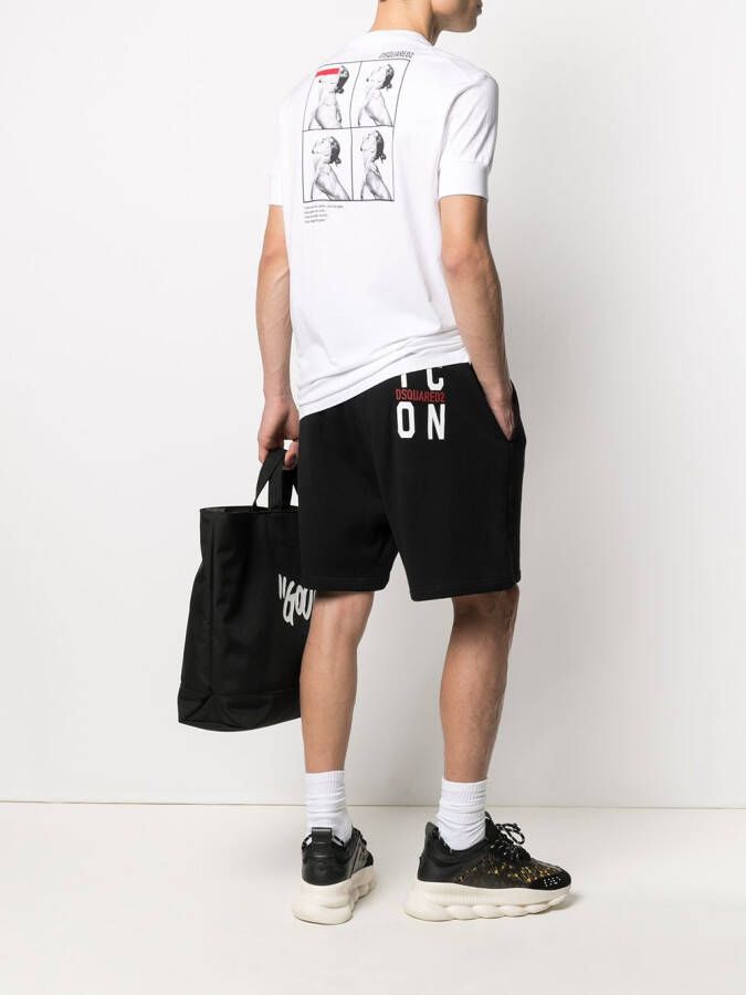 DSQUARED2 Trainingsshorts Zwart