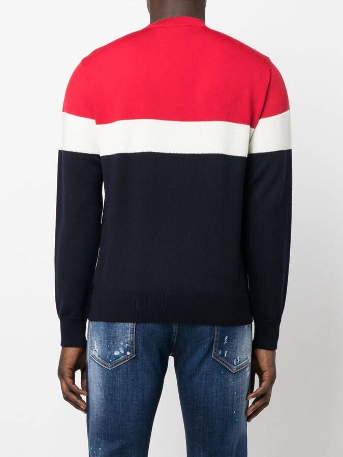 DSQUARED2 Trui met colourblocking Blauw