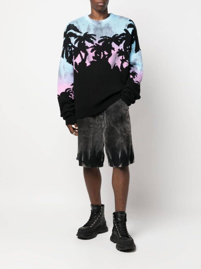 DSQUARED2 Trui met jacquard Zwart