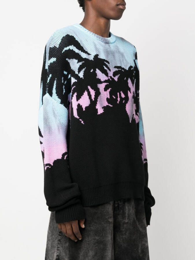 DSQUARED2 Trui met jacquard Zwart
