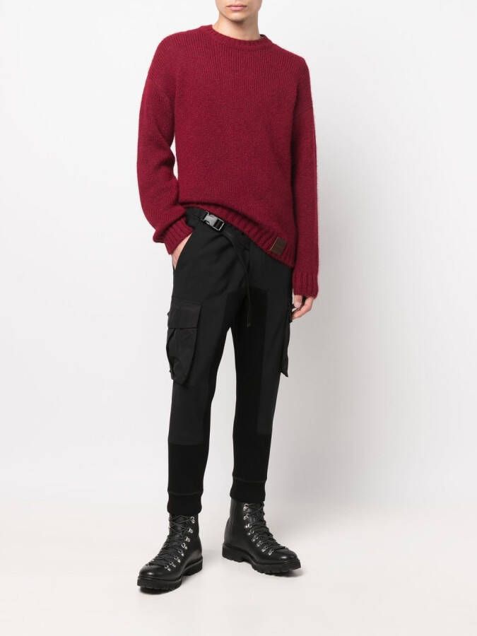 DSQUARED2 Trui met logopatch Rood