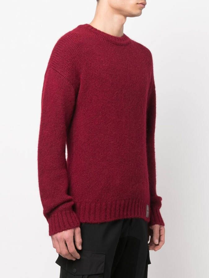 DSQUARED2 Trui met logopatch Rood