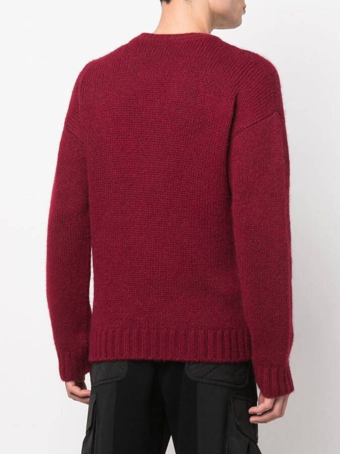 DSQUARED2 Trui met logopatch Rood