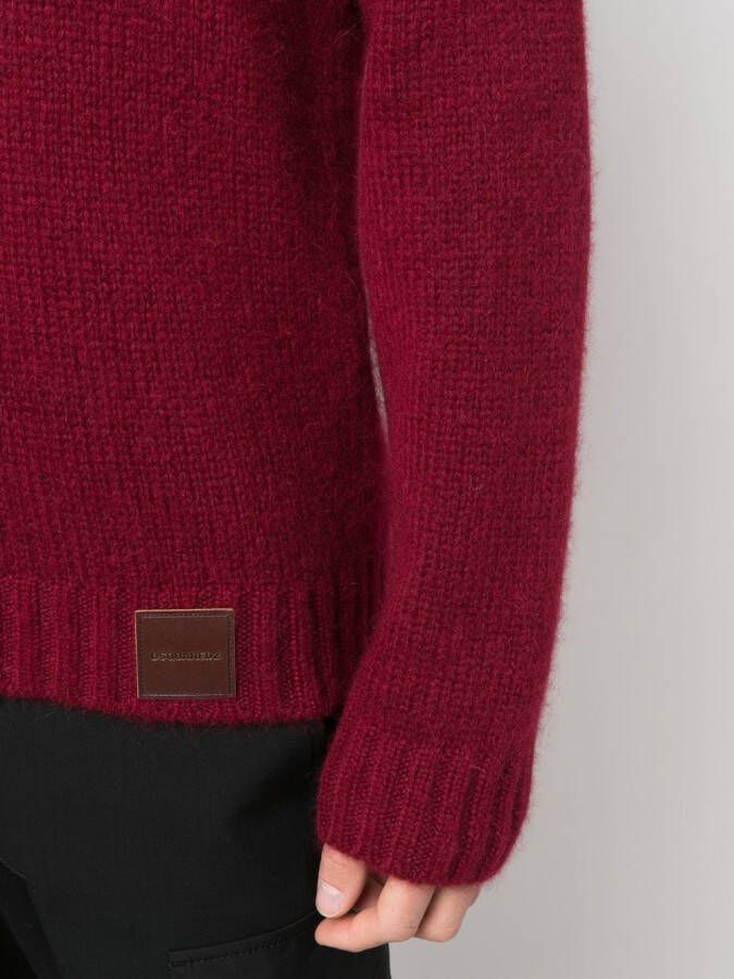 DSQUARED2 Trui met logopatch Rood