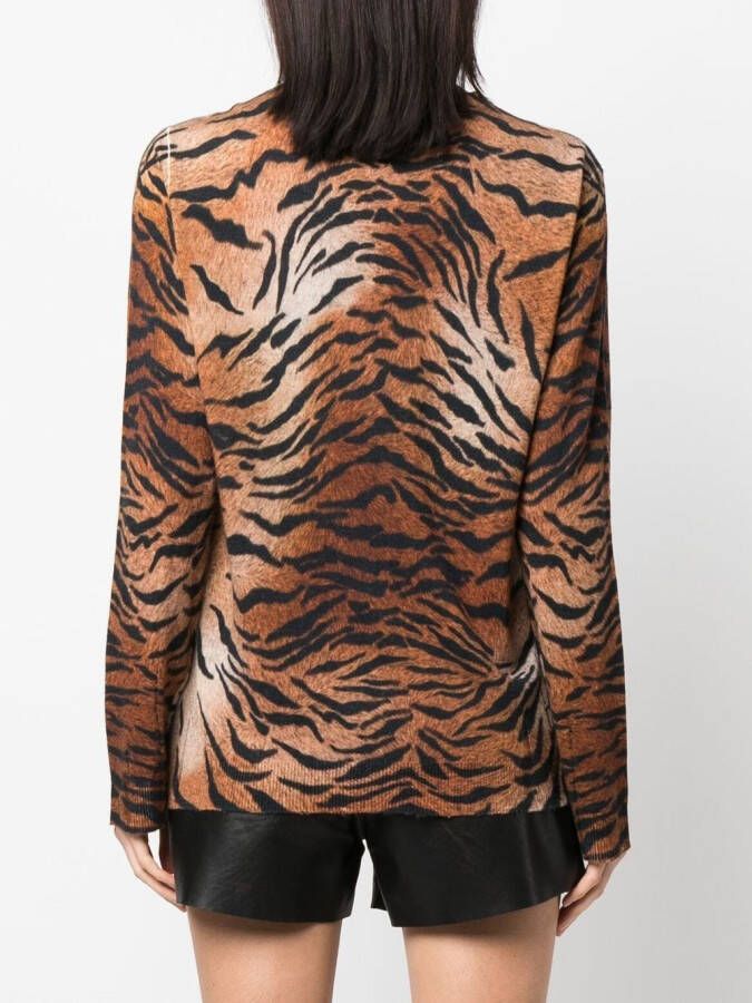 DSQUARED2 Trui met luipaardprint Bruin
