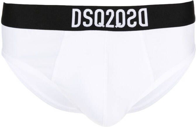 Dsquared2 Twee boxershorts met logo tailleband Wit