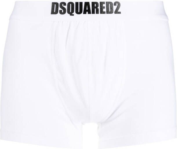 Dsquared2 Twee boxershorts met logoband Wit