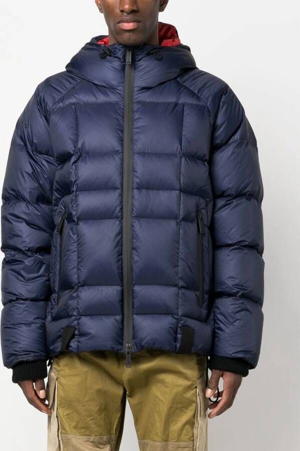 DSQUARED2 Gewatteerd jack met logoprint Blauw