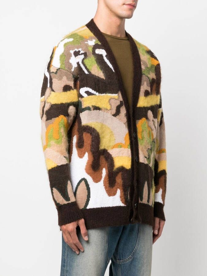 DSQUARED2 Vest met grafische print Bruin