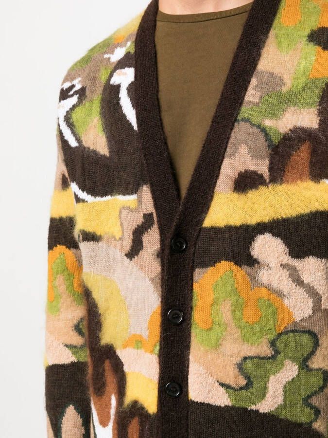 DSQUARED2 Vest met grafische print Bruin