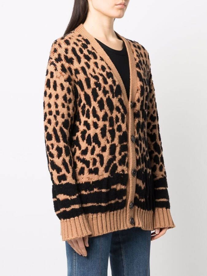 DSQUARED2 Vest met luipaardprint Bruin